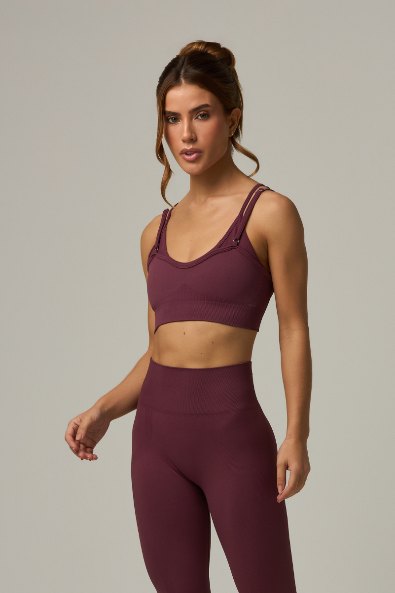 Top Caos Seamless Burgundy - Limited Collection