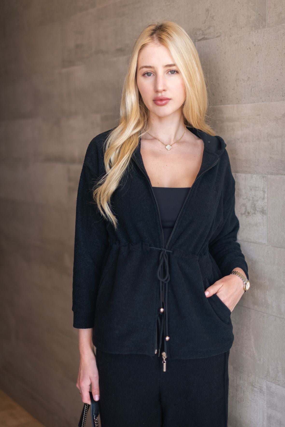Parka Boucle Black