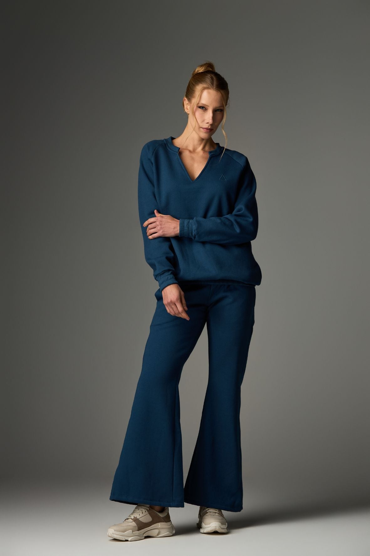 Calça Moletom Straight Flare Poseidon