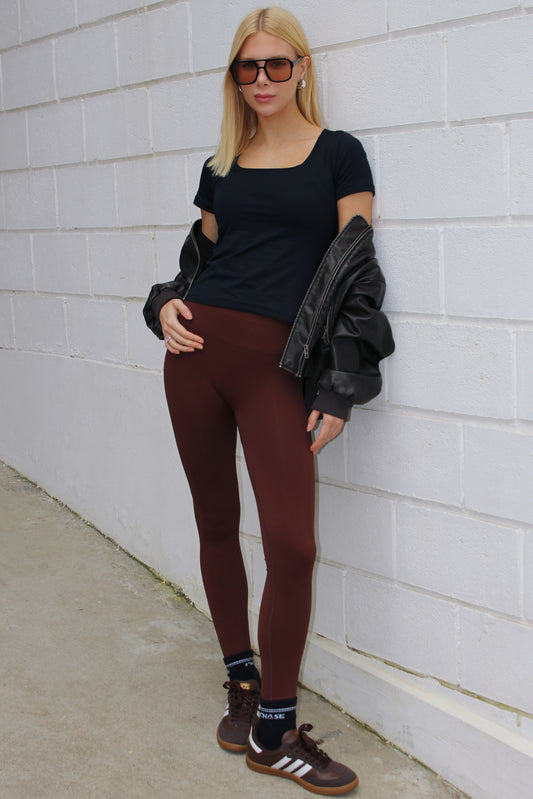 Legging Caos Seamless Dark Brown