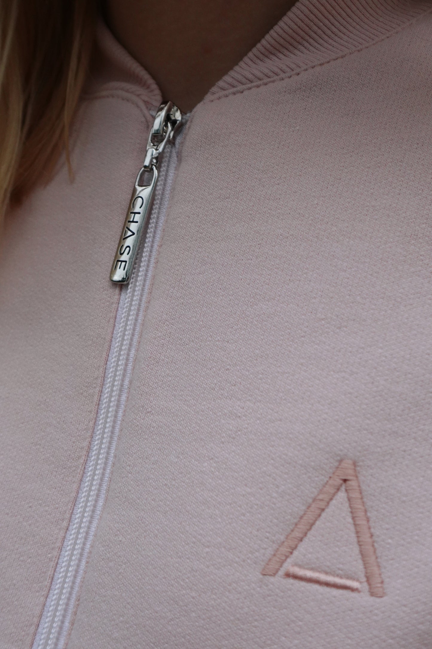 Casaco Moletom Zip Light Pink