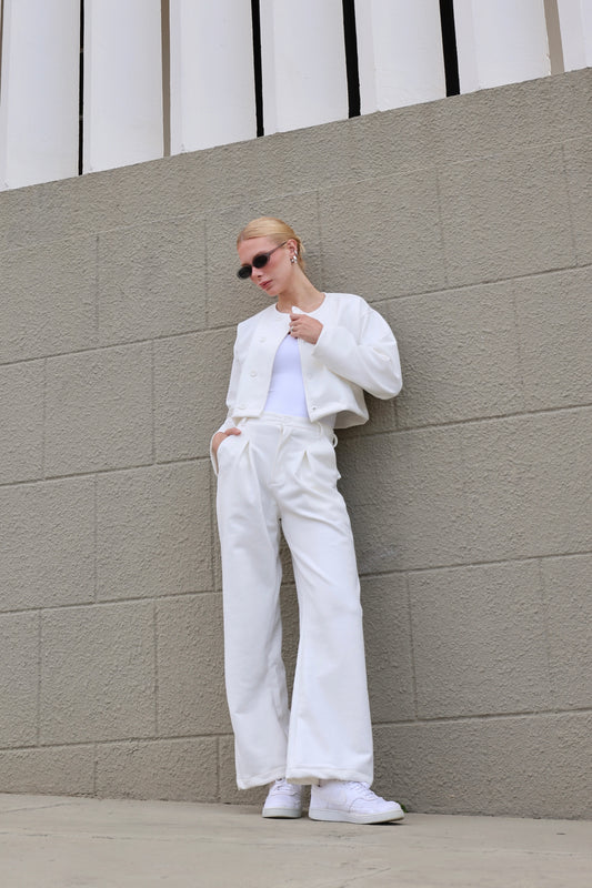 Wide Pants Traveler White