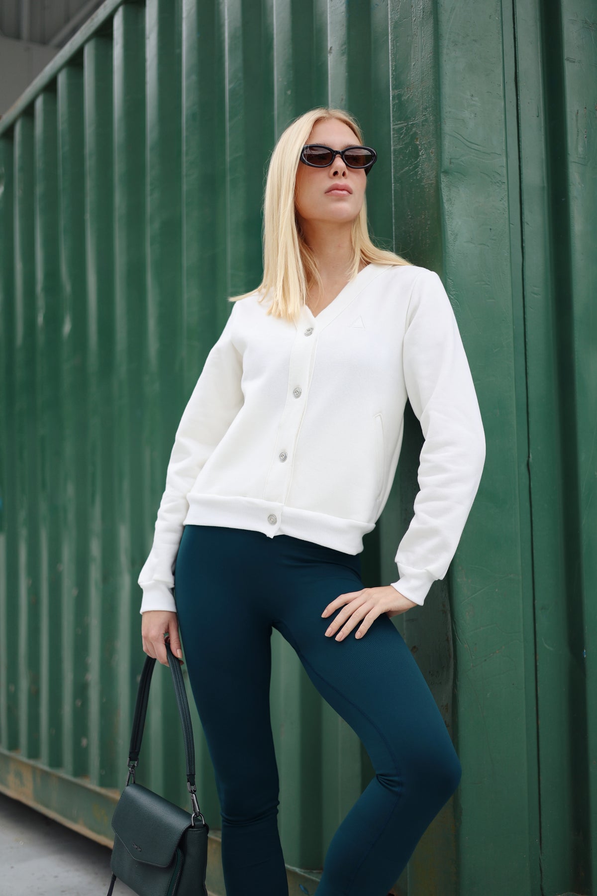Moletom Cardigan White