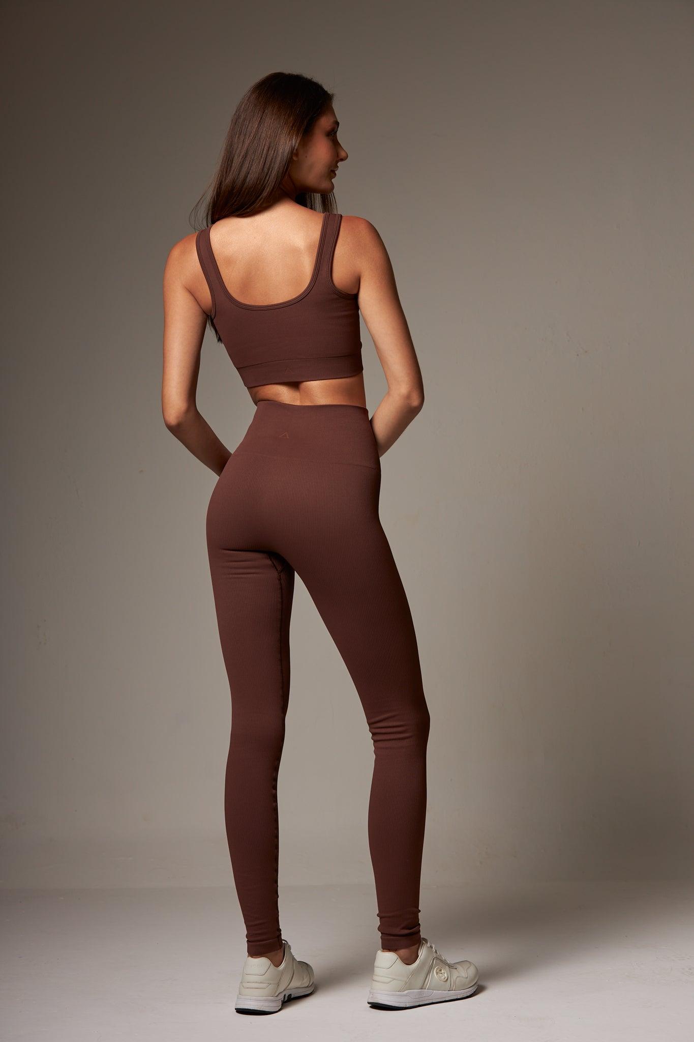 Legging Outsider Seamless Dark Brown - chasebrasil.com