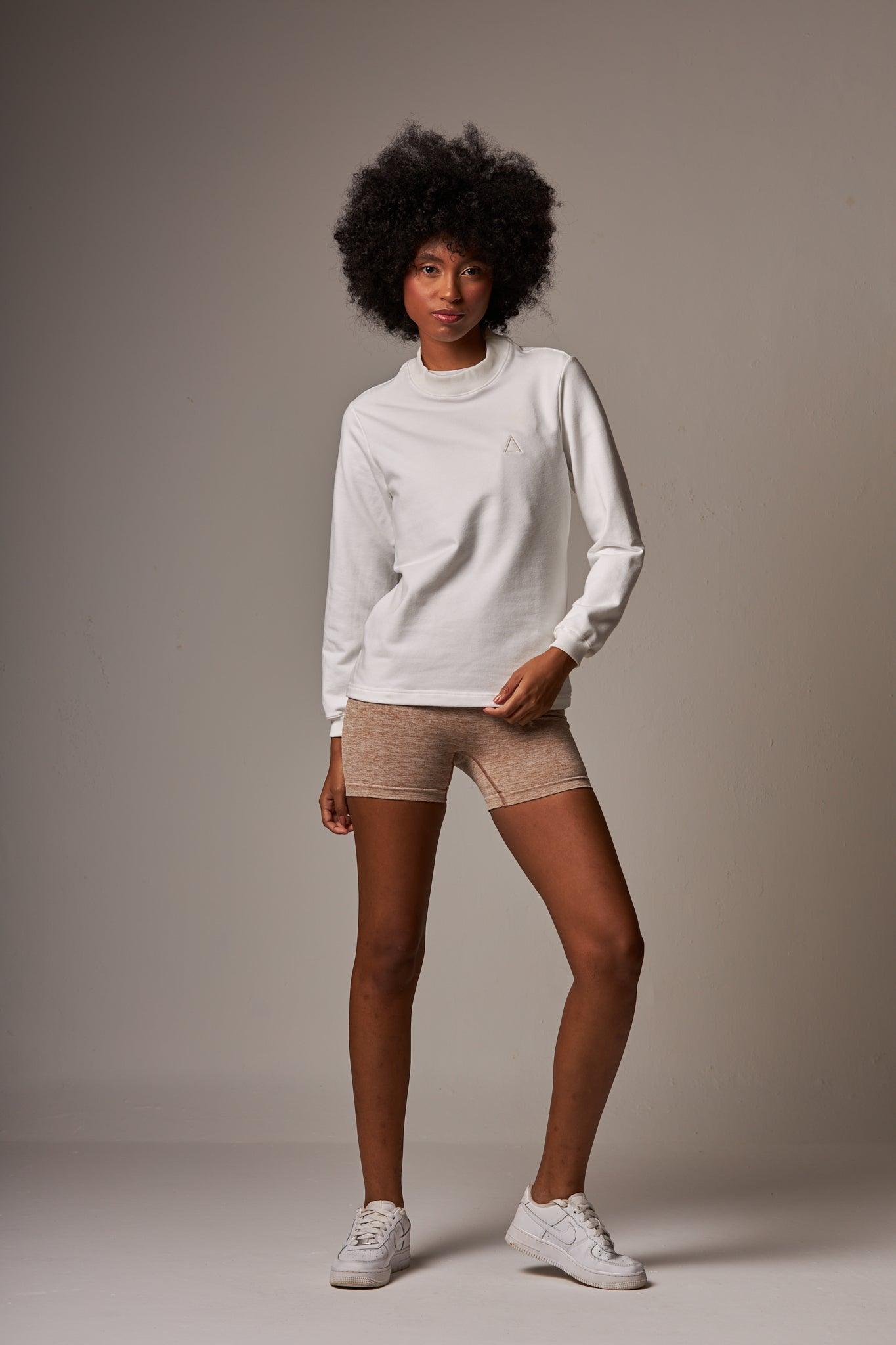 Pullover Mock Neck - Branco - chasebrasil.com