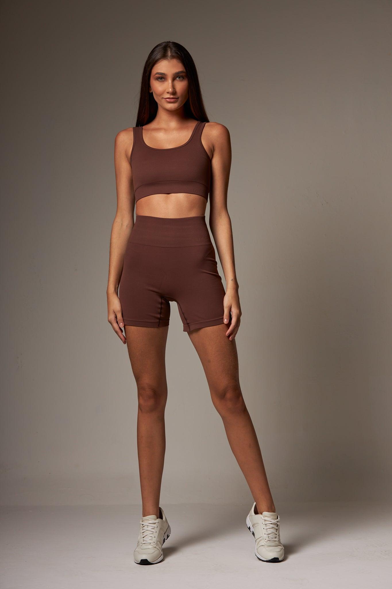 Short Outsider Seamless Dark Brown - chasebrasil.com