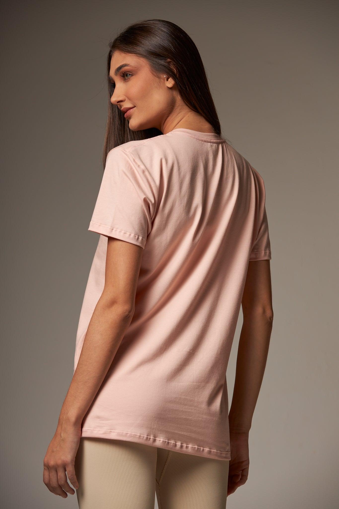 T-shirt Básica Essential Light Pink - chasebrasil.com